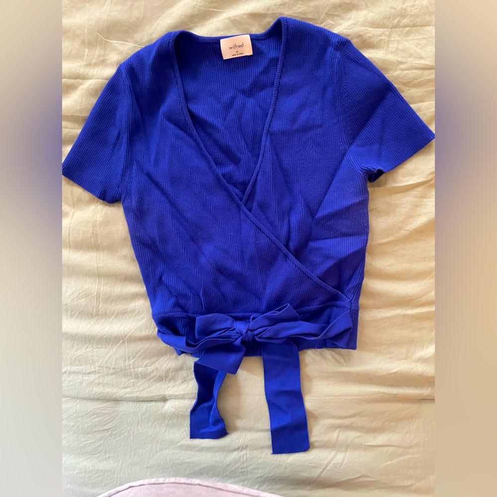 Aritzia Blue Top